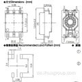 Hochstrom -Dip Common -Modus -Spuleninduktor